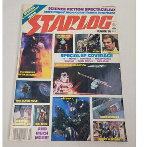 Vintage July 1980 Starlog The Magazine of the Future #36 4th Anniversary Edition